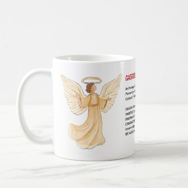 Angel Gabriel Lexicon, Herald der göttlichen Pläne Kaffeetasse (Links)