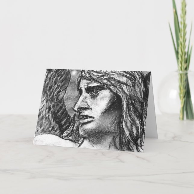 Angel Gabriel Weihnachten Zeichnend (Vorderseite)