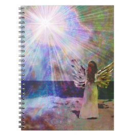 Angel Gazing to Heaven Heart Journal Notebook Notizblock