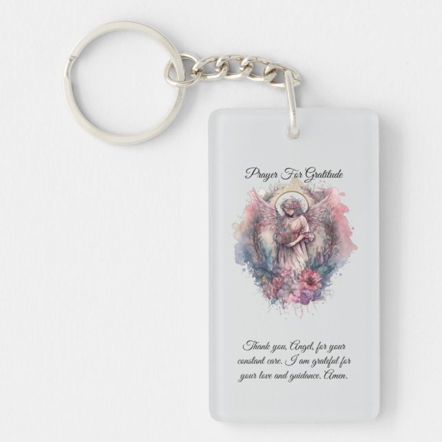 Angel Gebet für die Dankopfkarte Schlüsselanhänger (Vorderseite)