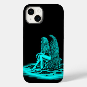 Angel , gedankenverloren , schwarz und grün Case-Mate iPhone 14 hülle