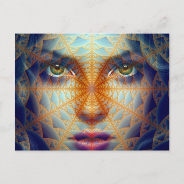 Angel-Gesicht Postkarte (Vorderseite)