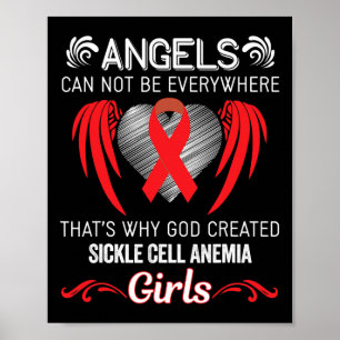 Angel Girl - Sichelzellenanämie Sensibilisierungsb Poster