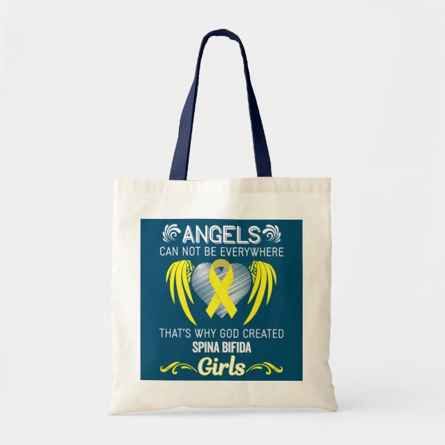 Angel Girl Spina Bifida Sensibilisierungsberater Tragetasche (Vorne)