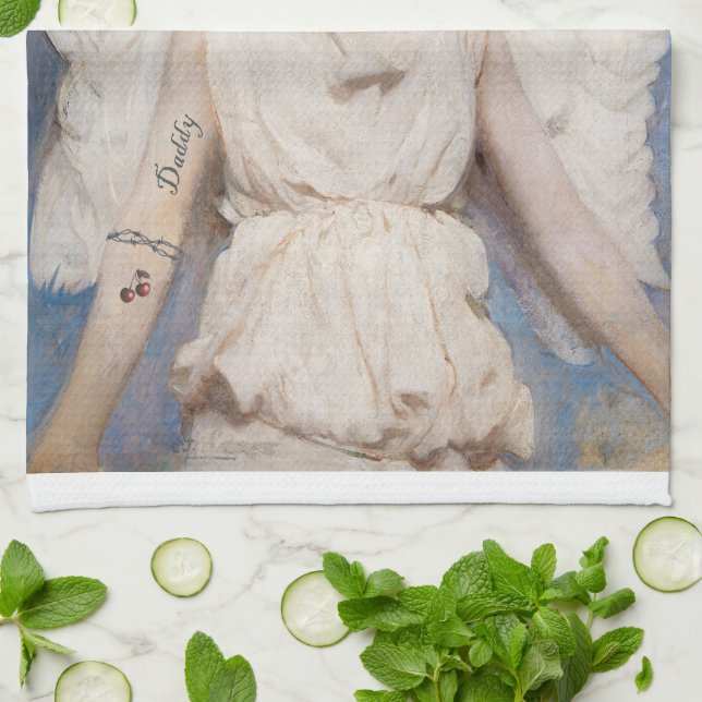 Angel Gone Falsches Küchentuch (Gefaltet)