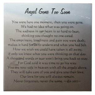 Angel Gone zu bald Memory Fliese