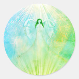 Angel Green Blue Archangel Raphael Stickers