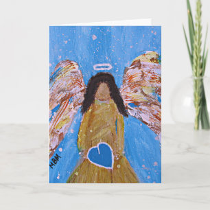 Angel Greeting Card blank inside Karte