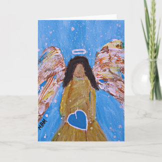 Angel Greeting Card blank inside Karte