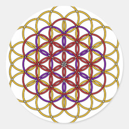 Angel Grid Collection Runder Aufkleber