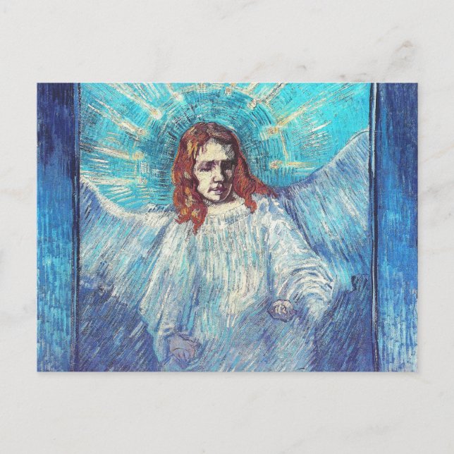Angel Half Figure (nach Rembrandt) Van Gogh Fine Postkarte (Vorderseite)