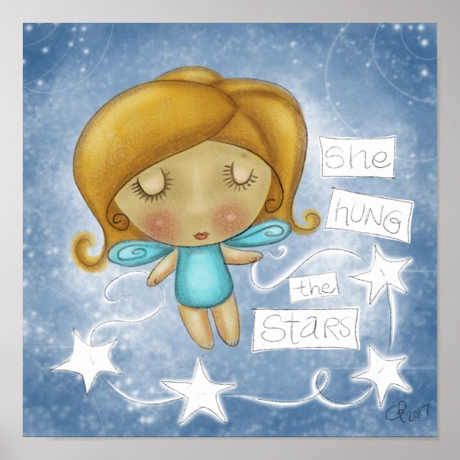 Angel Hangs the Stars Poster (Vorne)