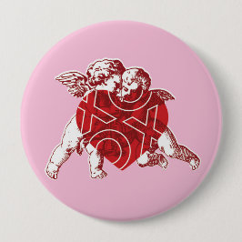 Angel Heart Button PINK