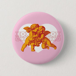 Angel Heart Button xoxo