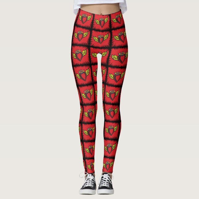 Angel Heart mit Wings Leggings (Vorderseite)