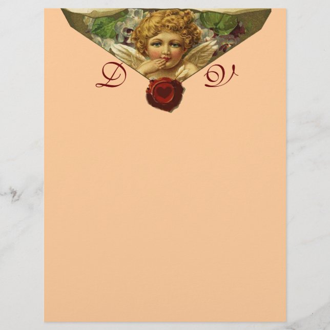 ANGEL HEART WAX SIEGEL Monogramm Pink (Vorderseite)