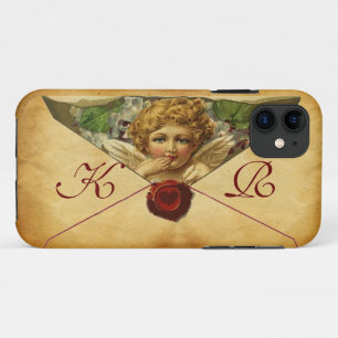 ANGEL HEART WAX SIEGEL PARCHMENT Monogramm iPhone 11 Hülle