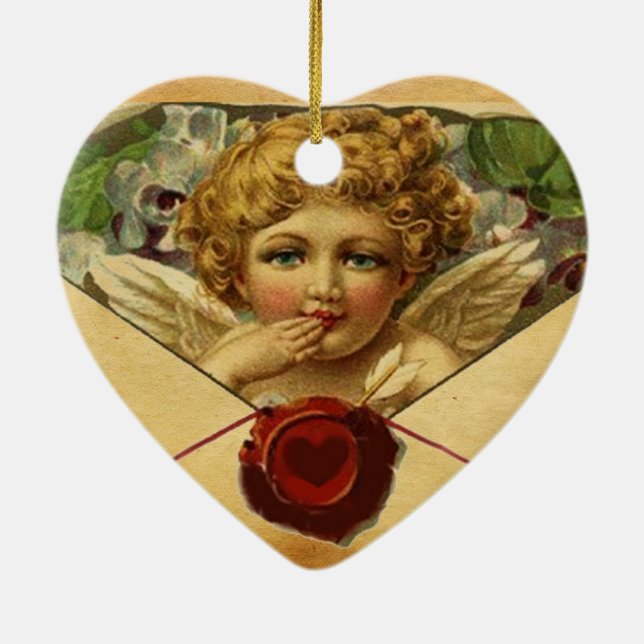 ANGEL HEART WAX SIEGEL PARCHMENT Monogramm Keramikornament (Hinten)