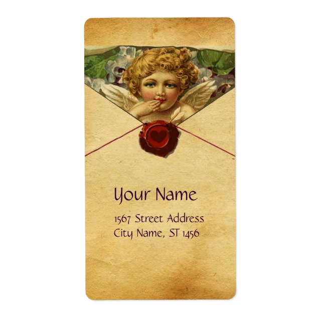 ANGEL HEART WAX SIEGEL PARCHMENT Valentinstag (Vorne)