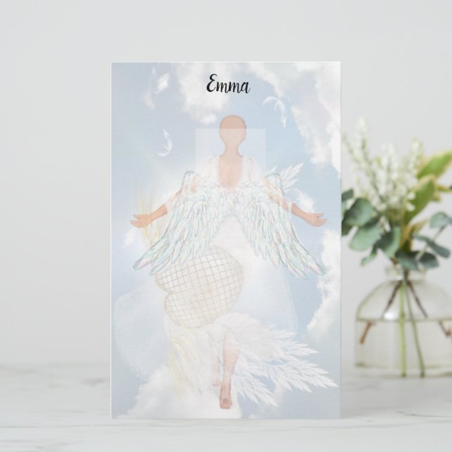 Angel Hearts Stationery Briefpapier (Stehend Vorderseite)