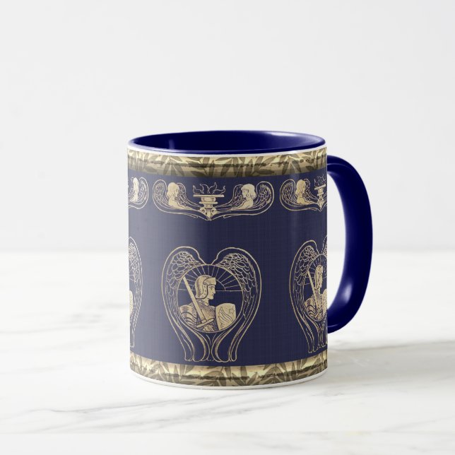 Angel Heraldry mit Soldier Tasse (VorderseiteRechts)