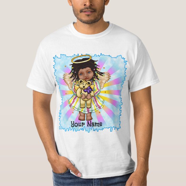 Angel Holding Bear T-Shirt (Vorderseite)