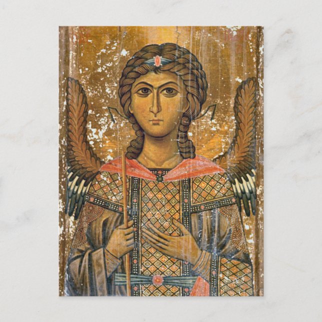 Angel-Icon vom Sinai-Orthodox-Christlich-Symbol Postkarte (Vorderseite)