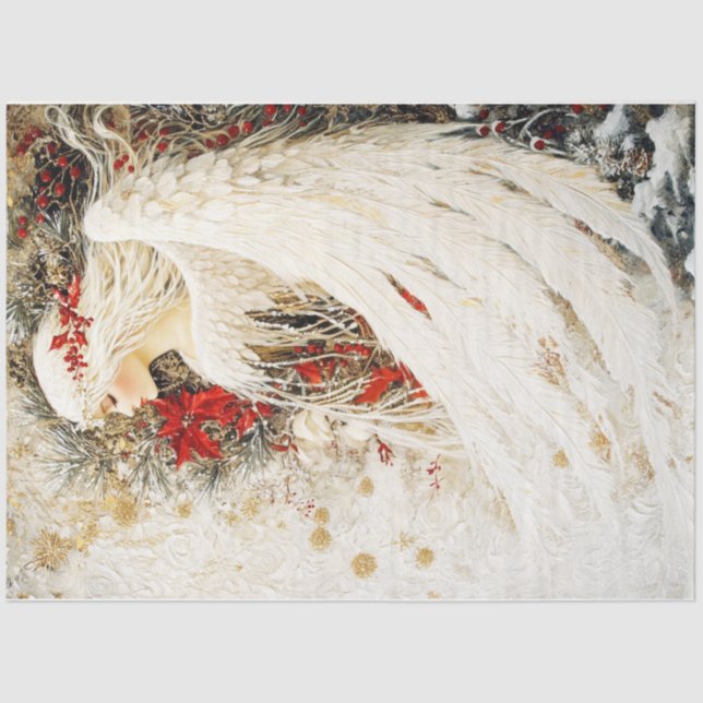 Angel im Baum Seidenpapier (Vorderseite)