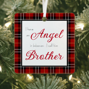 Angel im Heaven Brother Memorial Foto Ornament Aus Metall