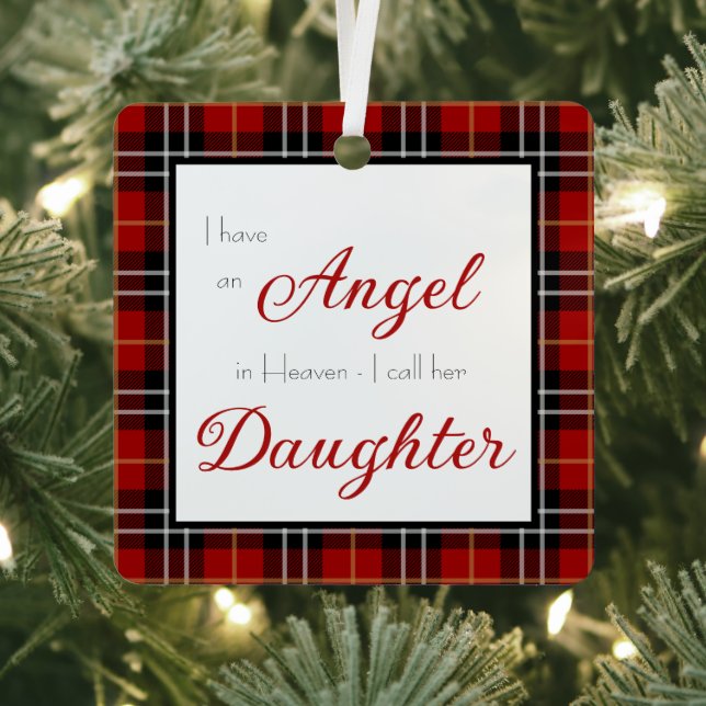 Angel im Heaven-Daughter-Foto Ornament Aus Metall (InSitu)