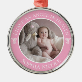 Angel im Heaven Memorial-Foto Ornament Aus Metall
