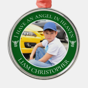 Angel im Heaven Memorial-Foto Ornament Aus Metall