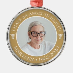 Angel im Heaven Memorial-Foto Ornament Aus Metall