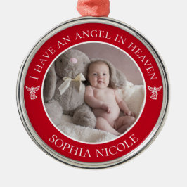Angel im Heaven Memorial-Foto Ornament Aus Metall