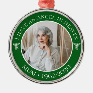 Angel im Heaven Mum Memorial Foto Ornament Aus Metall
