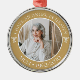 Angel im Heaven Mum Memorial Foto Ornament Aus Metall