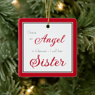 Angel im himmlischen Sister-Foto Keramikornament