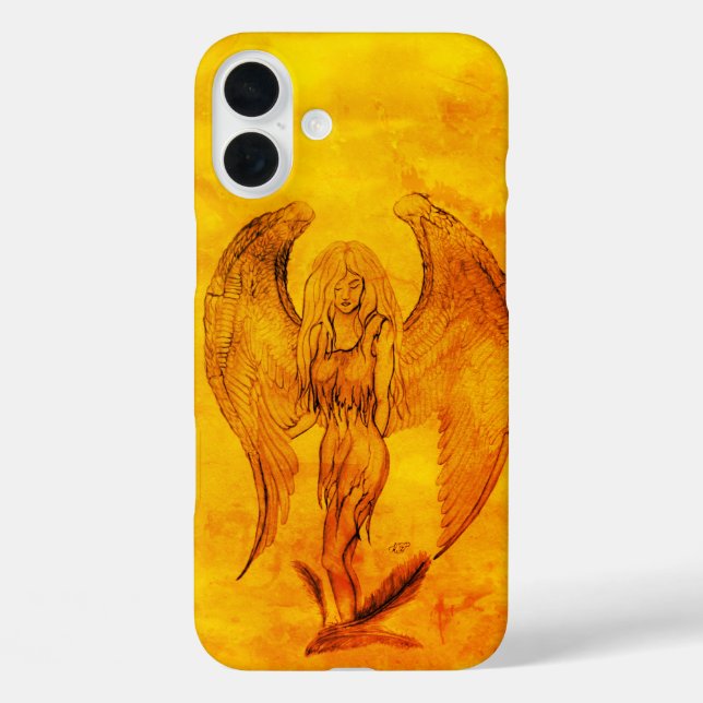 Angel im Tattoo Style Case-Mate iPhone Hülle (Rückseite)