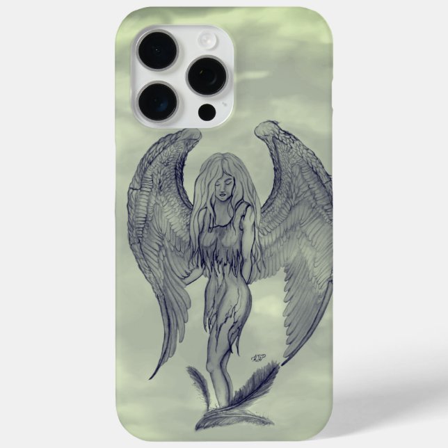Angel im Tattoo Style Case-Mate iPhone Hülle (Rückseite)