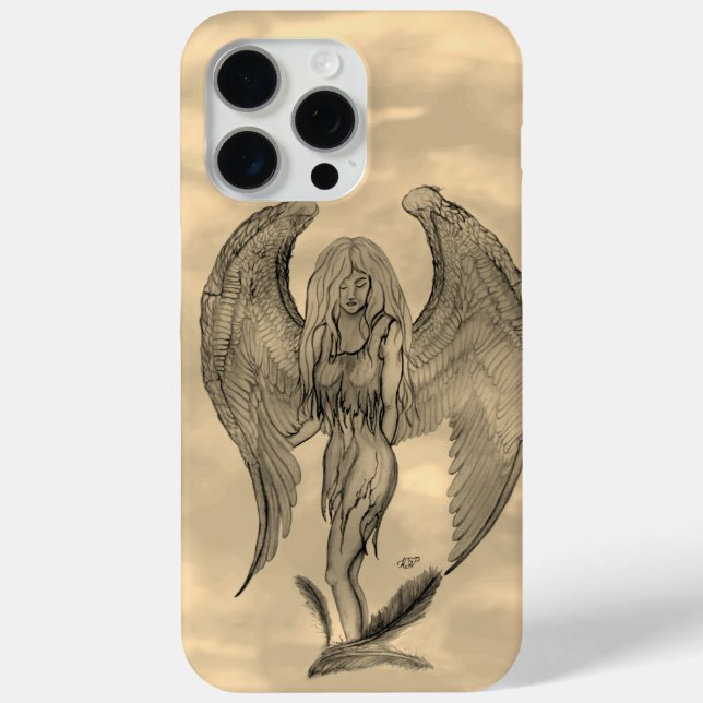 Angel im Tattoo Style Case-Mate iPhone Hülle (Rückseite)