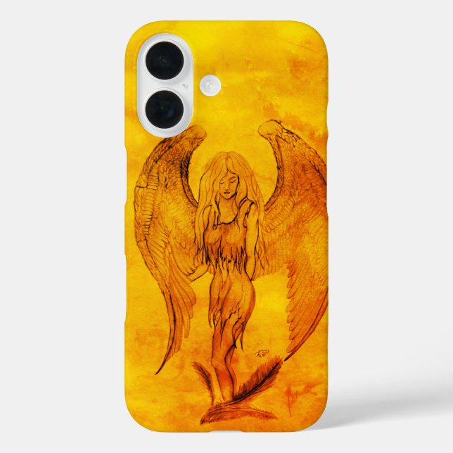 Angel im Tattoo Style Case-Mate iPhone Hülle (Rückseite)