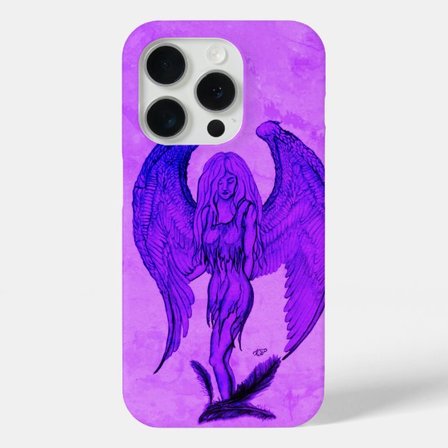 Angel im Tattoo Style Case-Mate iPhone Hülle (Rückseite)