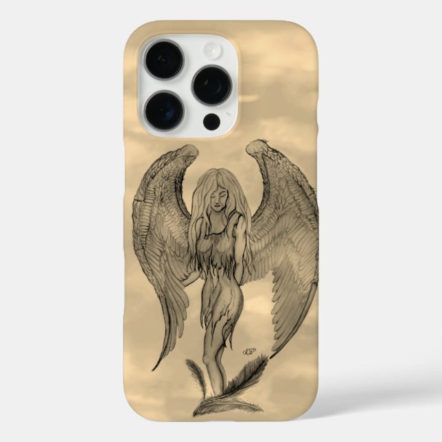 Angel im Tattoo Style Case-Mate iPhone Hülle (Rückseite)