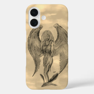 Angel im Tattoo Style iPhone 16 Hülle