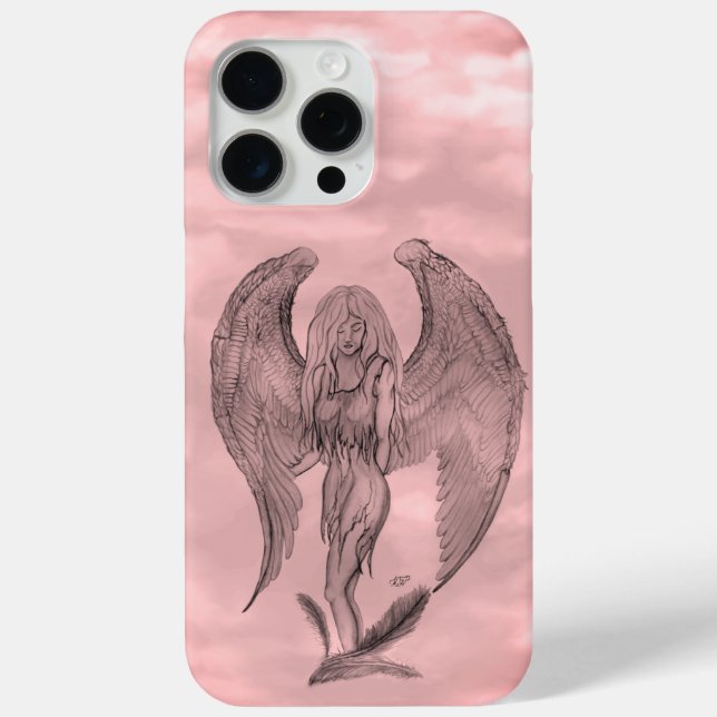 Angel im Tattoo Style Case-Mate iPhone Hülle (Rückseite)