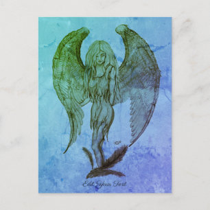 Angel im Tattoo Style Postkarte