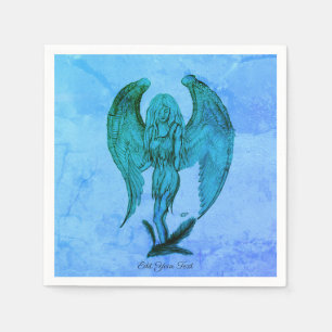 Angel im Tattoo Style Serviette