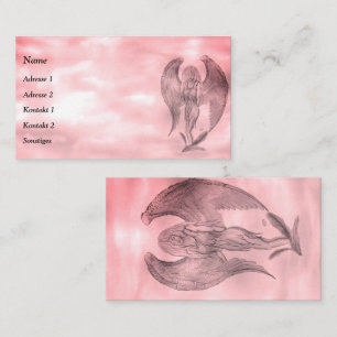 Angel im Tattoo Style Visitenkarte