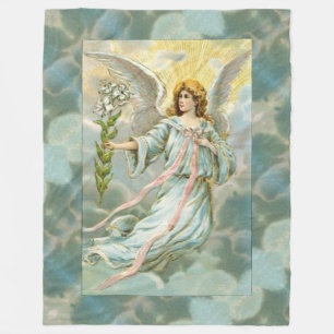 Angel in blauem Fleece Blanket
