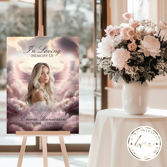 Angel in Bloom Memorial Sign Poster (Von Creator hochgeladen)